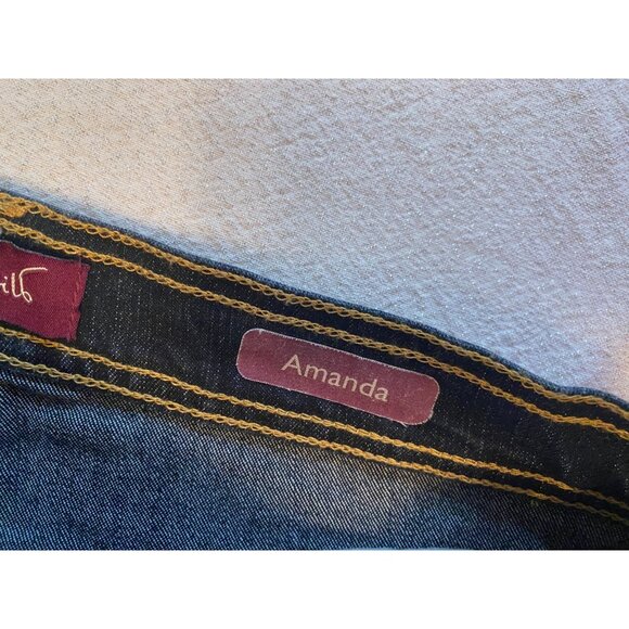 Gloria Vanderbilt size 14 dark denim jeans. Amanda style - Picture 6 of 9